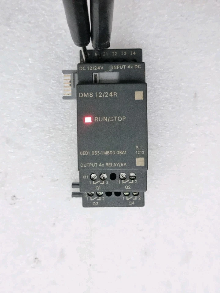 Used Working Siemens DM8 12/24R 6ED1055-1MB00-0BA1 Logo Module 6ed10551mb000ba1